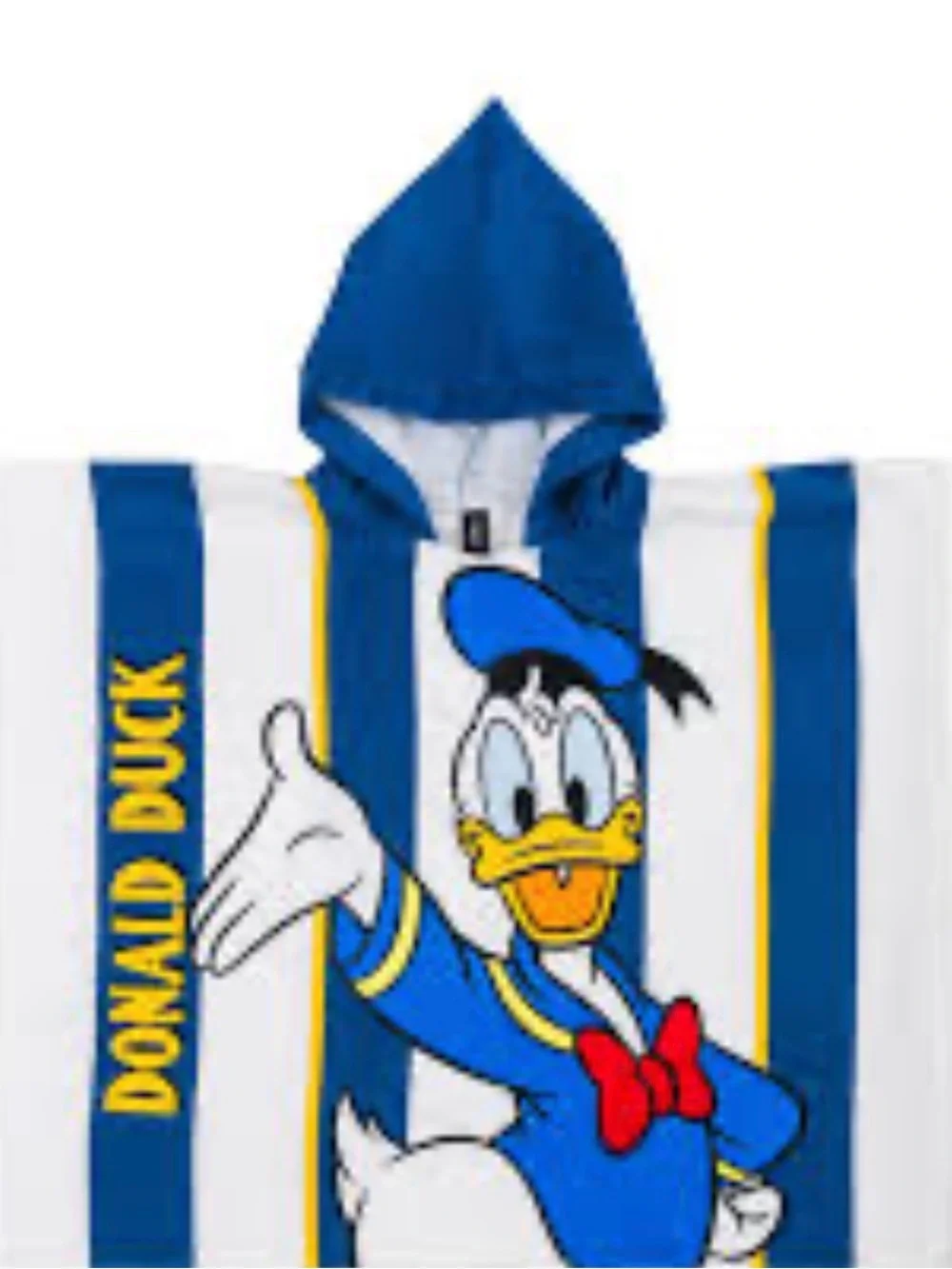 Disney Donald Duck Hooded Kids Poncho in Blue, White, Yellow